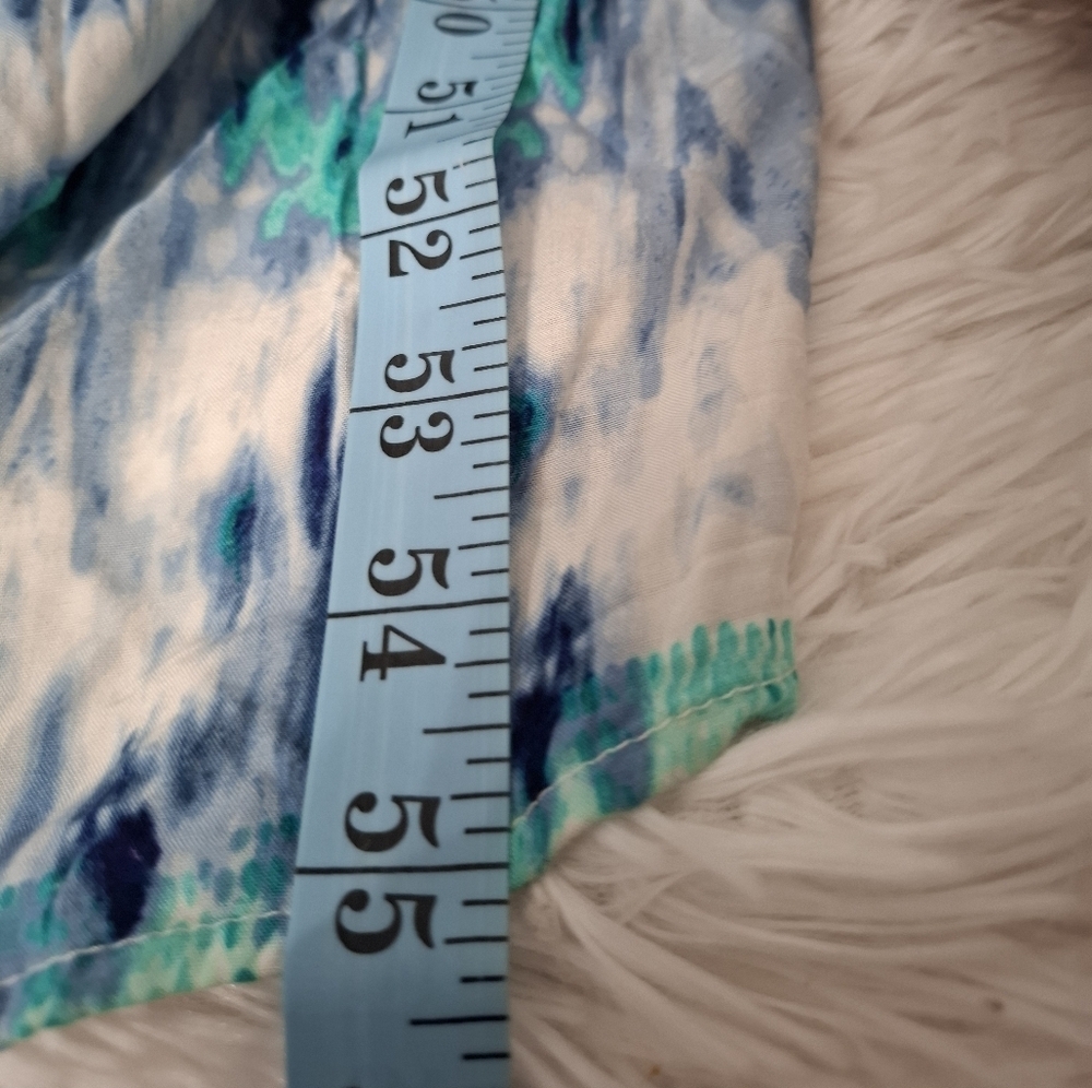 Athleta Mix & Mingle Maxi dress Blue Batik print size M - Picture 8 of 10